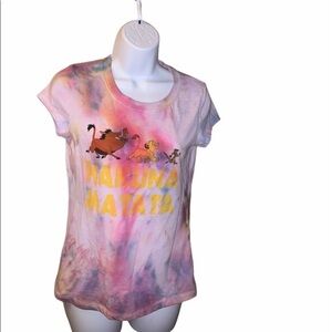 Lion king Hakuna matata tye dye size L gra…